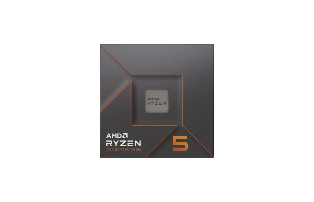 AMD Ryzen 5 7600X without 6 38MB Authorized Distributor Product CPU, cooler, 4.7GHz, cores/12 threads, RAM, 105W, 100-100000593WOF/EW-1Y