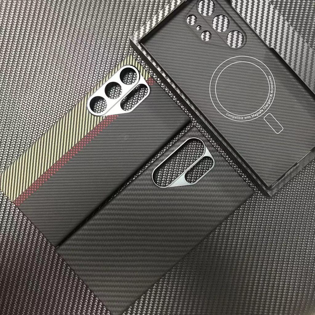 Suitable for Samsung S24U Kevlar Mobile Phone Case Aramid Samsung S24ultra Mobile Phone Case Magnetic Suction