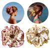 Mori Style Floral Polka Dot Double Layer Scrunchie Hair Tie
