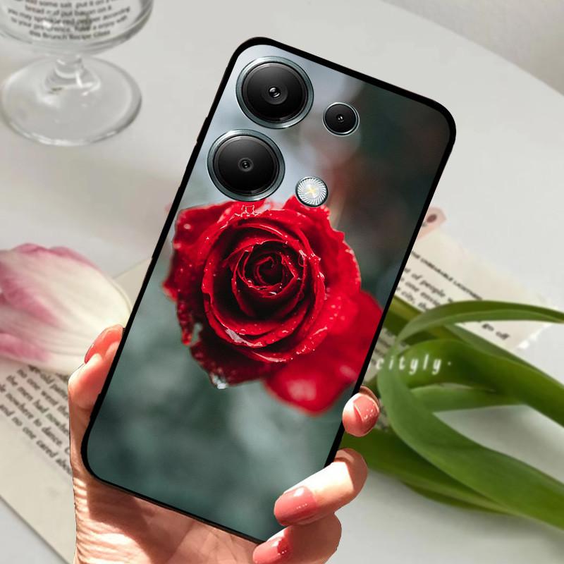 For Xiaomi Poco M6 Pro 4G Case PocoM6 Pro Shockproof Soft TPU Silicone Phone Cover For Poco M6 Pro 4G Funda Capa Cartoon Shells