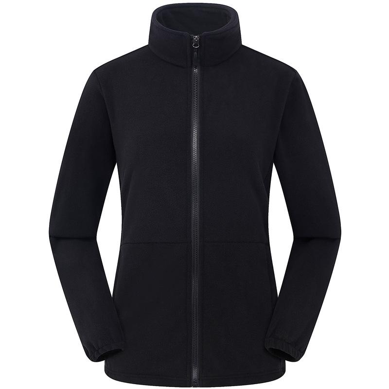 Outdoor Fleece Jacket for Men & Women - Thick Warm Polar Fleece Cardigan with Optional Logo for Autumn/Winter.