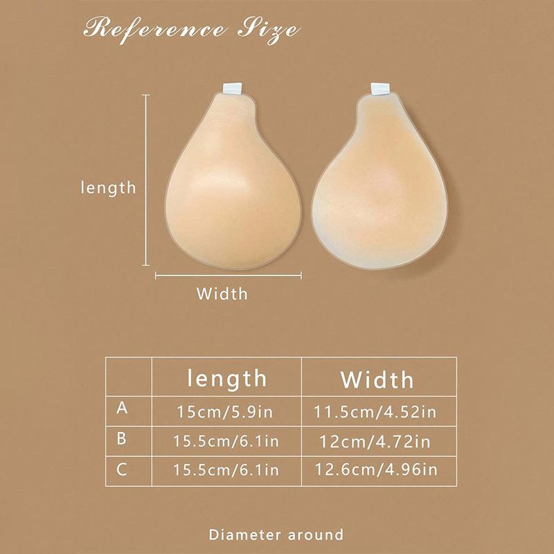 1 Coppia Reggiseno Sollevante a Forma di Cucchiaio Con Spalline Per Anti-Rilassamento, Raccoglitore Invisibile e Senza Cuciture, Patch Toracica in Silicone