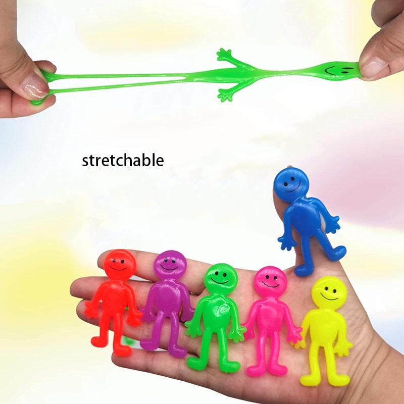 Tpr Smiley Face Doll Toy Stretchable And Stress-relieving Figure For Children Teens And Adults