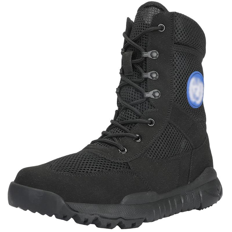

Summer new peacekeeping combat boots universal brown ultra-light leather outdoor combat training boots wear-resistant tactical boots 46
