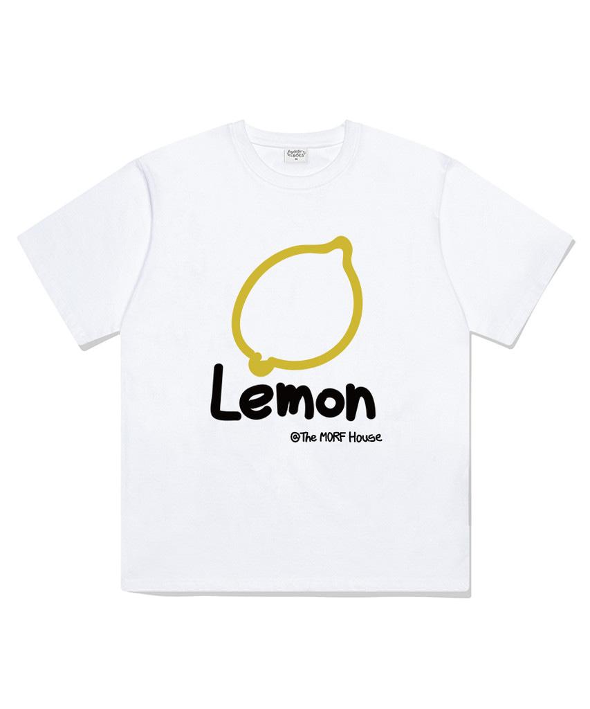 Deomopeuhauseu Apple Morf Oversized Short Sleeve T-Shirt White