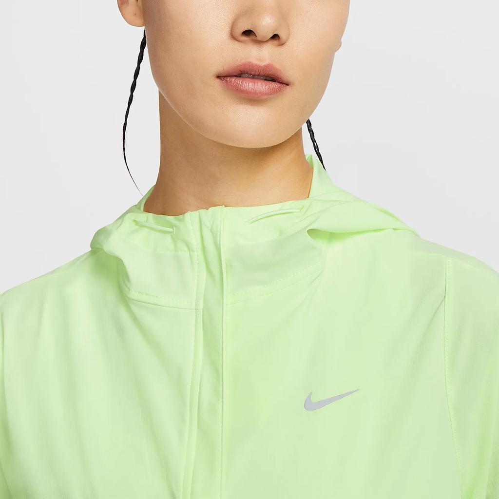 Nike Logo Mikina na zip s kapucí a dlouhým rukávem Dámské bundy Žlutá HQ0651-701