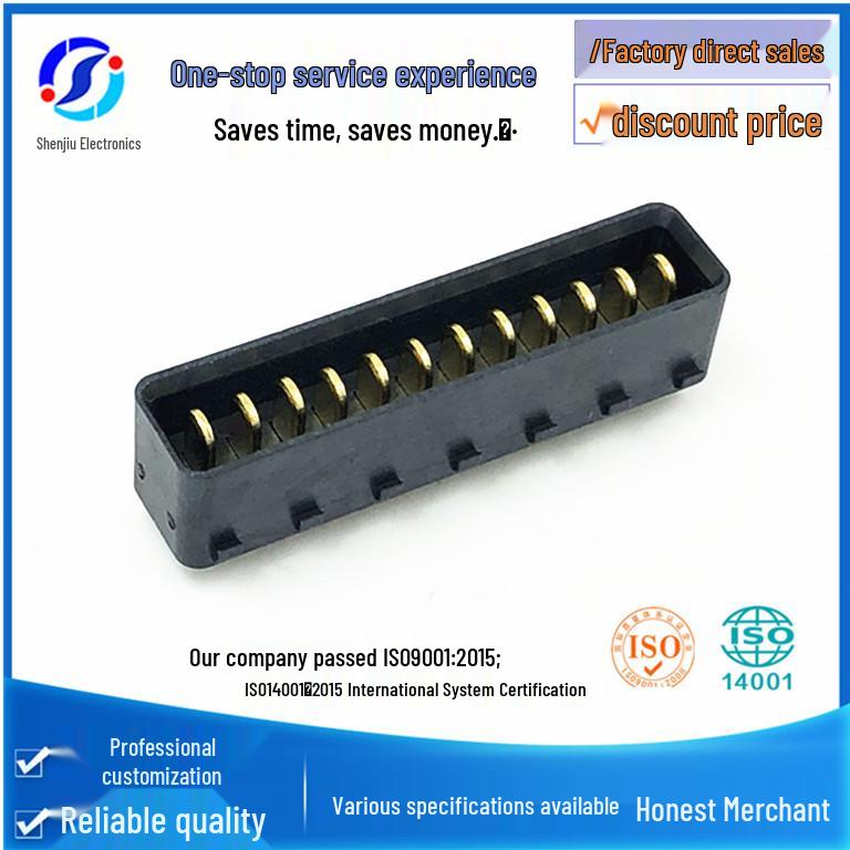 Drone Battery Connector, D27, 12-Pin, 2.7 Pitch, 15A, Male & Female Mating Terminals for High Current Scooter Applications