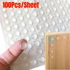 2000PCS Transparent Silicone Granules Door Handle Sticker Self-Adhesive Anti Bump Soft Silicone Cushioning Anti Slip Mat 100Pcs/Sheet