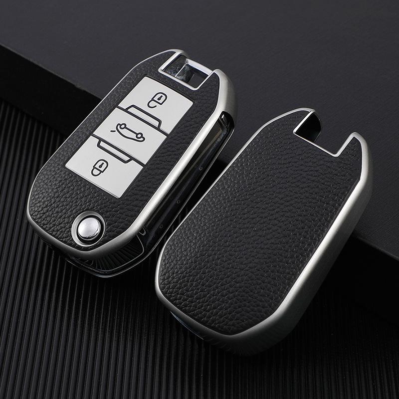 

Dongfeng Peugeot Key Case Leather Shell for 308, 301, 408, 308s, 3008, 2008, 508 PE Bag