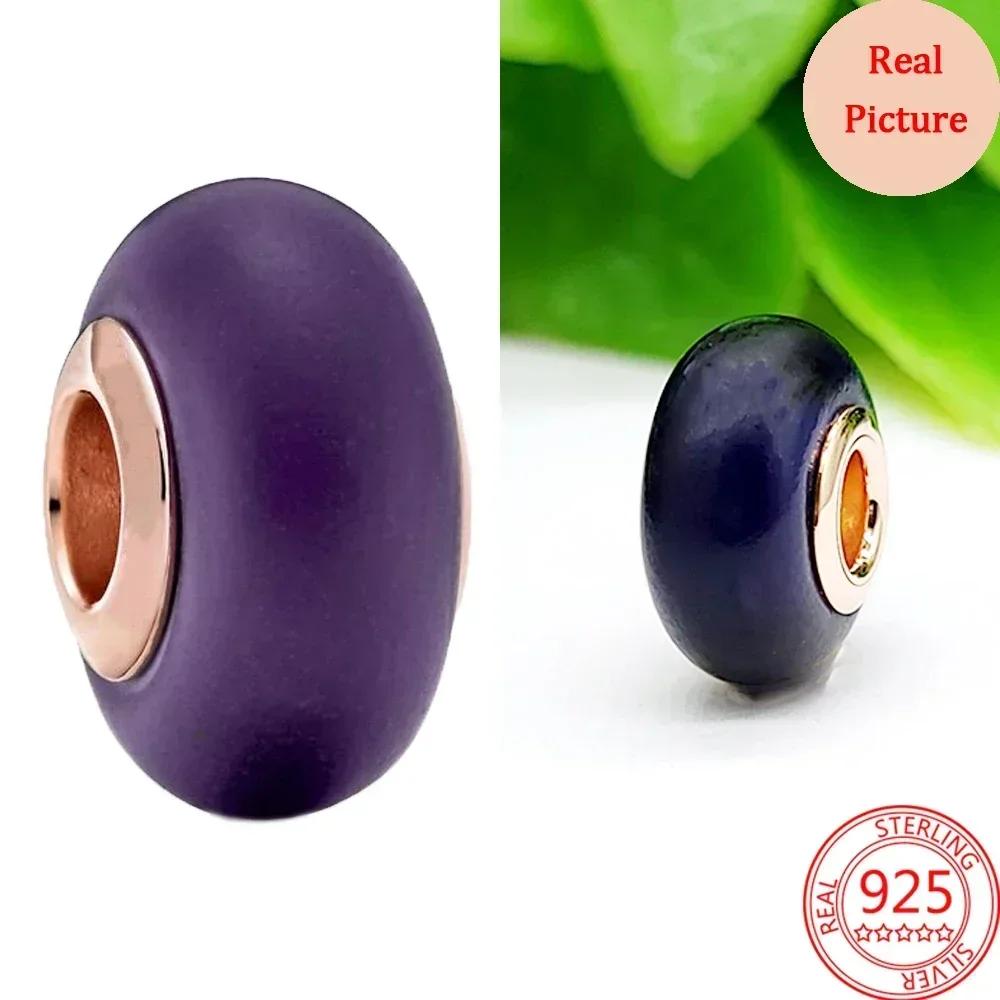 Colorful Murano Glass Beads Glass Ripple Charm Wavy Glass Bead Charms Fit Brand Bracelets Women Copper Jewelry Gift