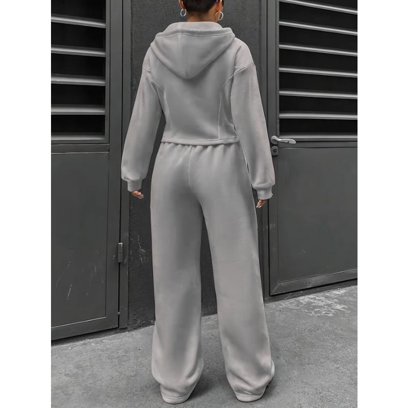 Jaro podzim nové dámské oblečení dvoudílná sada Módní trend Cardigan s kapucí Slim Fit ležérní dvoudílná sada pro ženy