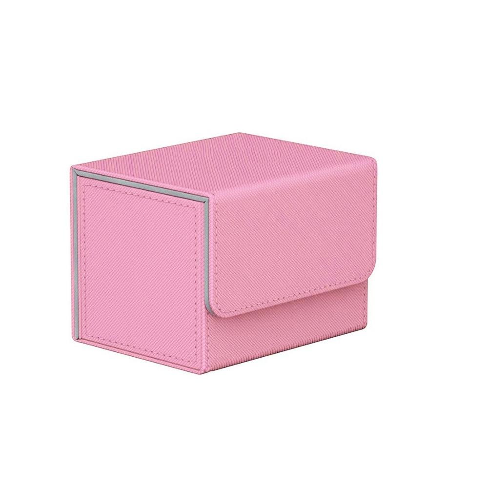 Fit 100 Single Sleeved Trading Card Deck Box Flip Cover Game Card Cases  Gathering Card