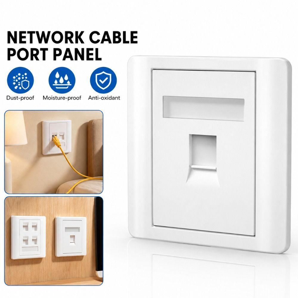 1Pcs CAT5E CAT6 CAT6A CAT7 CAT8 Network Wall Panel  LAN Cable Connection