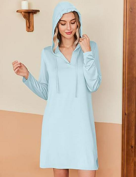 

Платье-худи с длинным рукавом для пляжа с защитой от УФ-лучей M