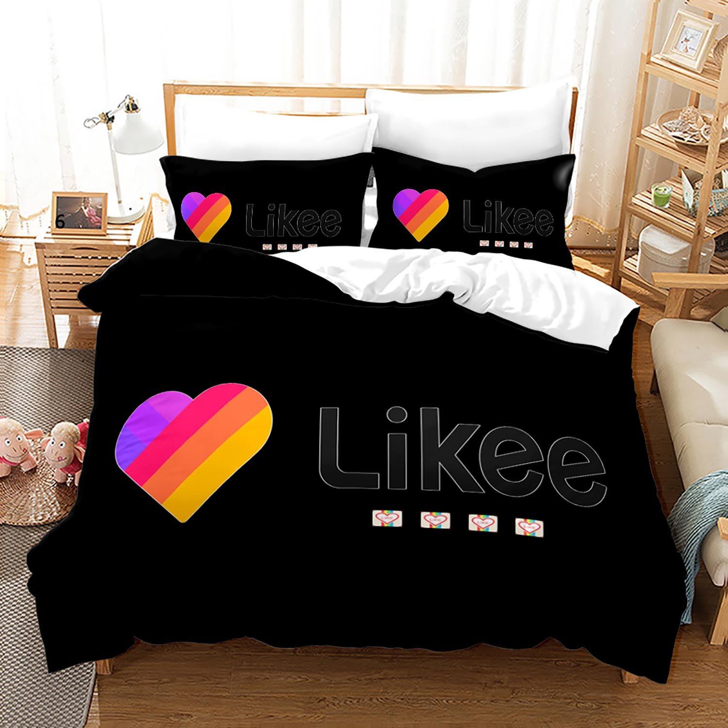 Digital Printing Three-Piece Likee Quilt Cover Size Quilt Cover 3D 135*200cm