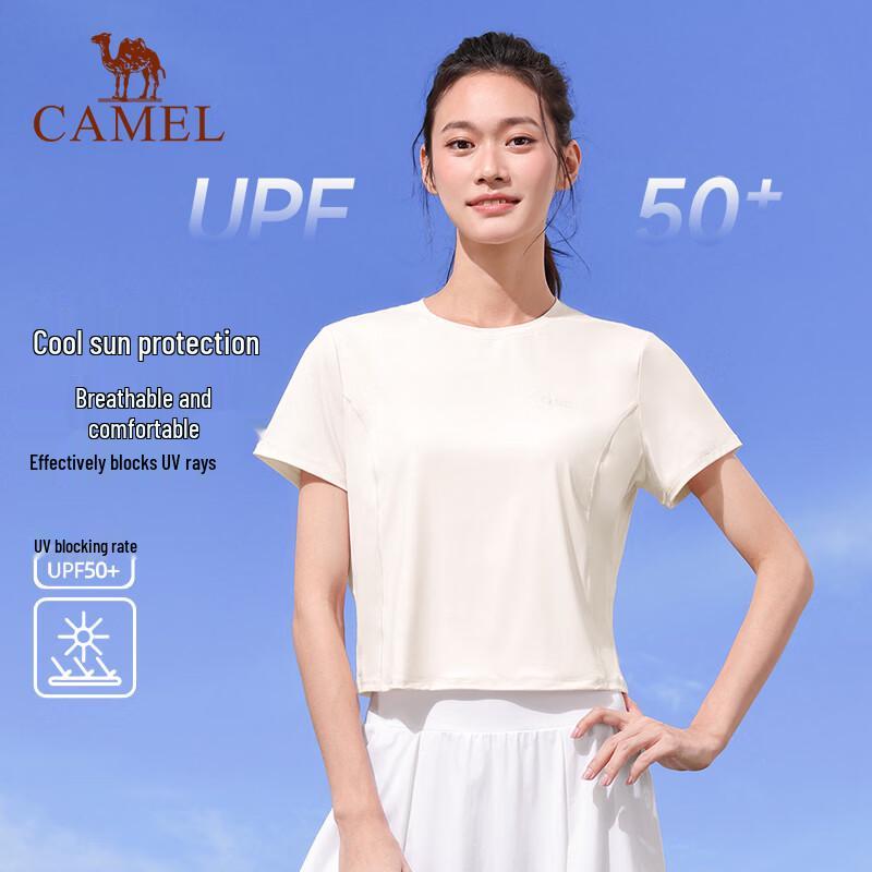 CAMEL Women's Cooling Sun Protection Short Sleeve T-Shirt
