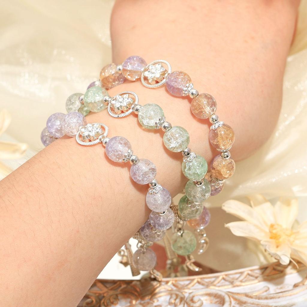 New Mori Super Immortal Starry Sky Half Bracelet Female ins Wind Sweet and Versatile Student Bracelet Direct Sales Jewelry