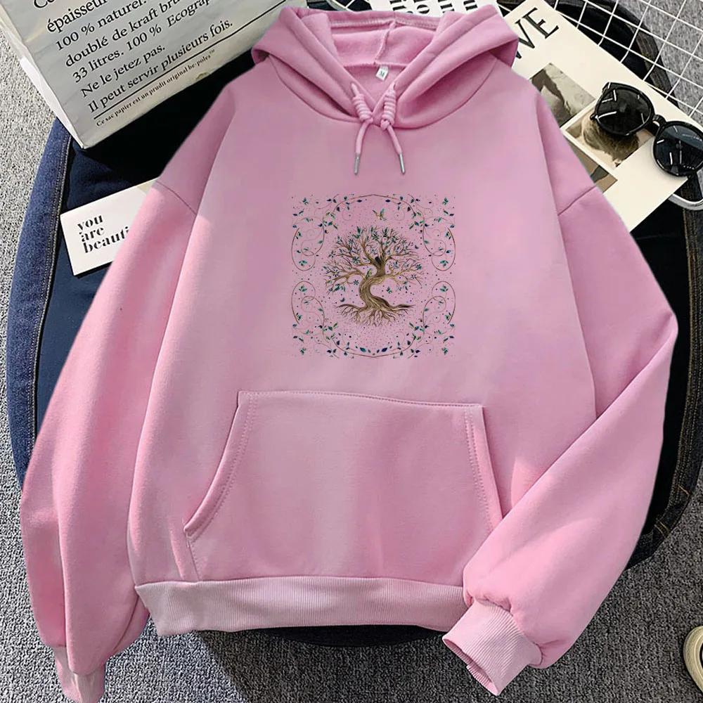 Tree of Life Hoodies Unisex Cartoon Print Casual Sweatshirt Long Sleeve Comfortable Clothing Moletom Aldult S 1498₽