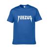 Classic Men Yeezus Letter Short Sleeve T-shirt With Premium Cotton Blend Fabric