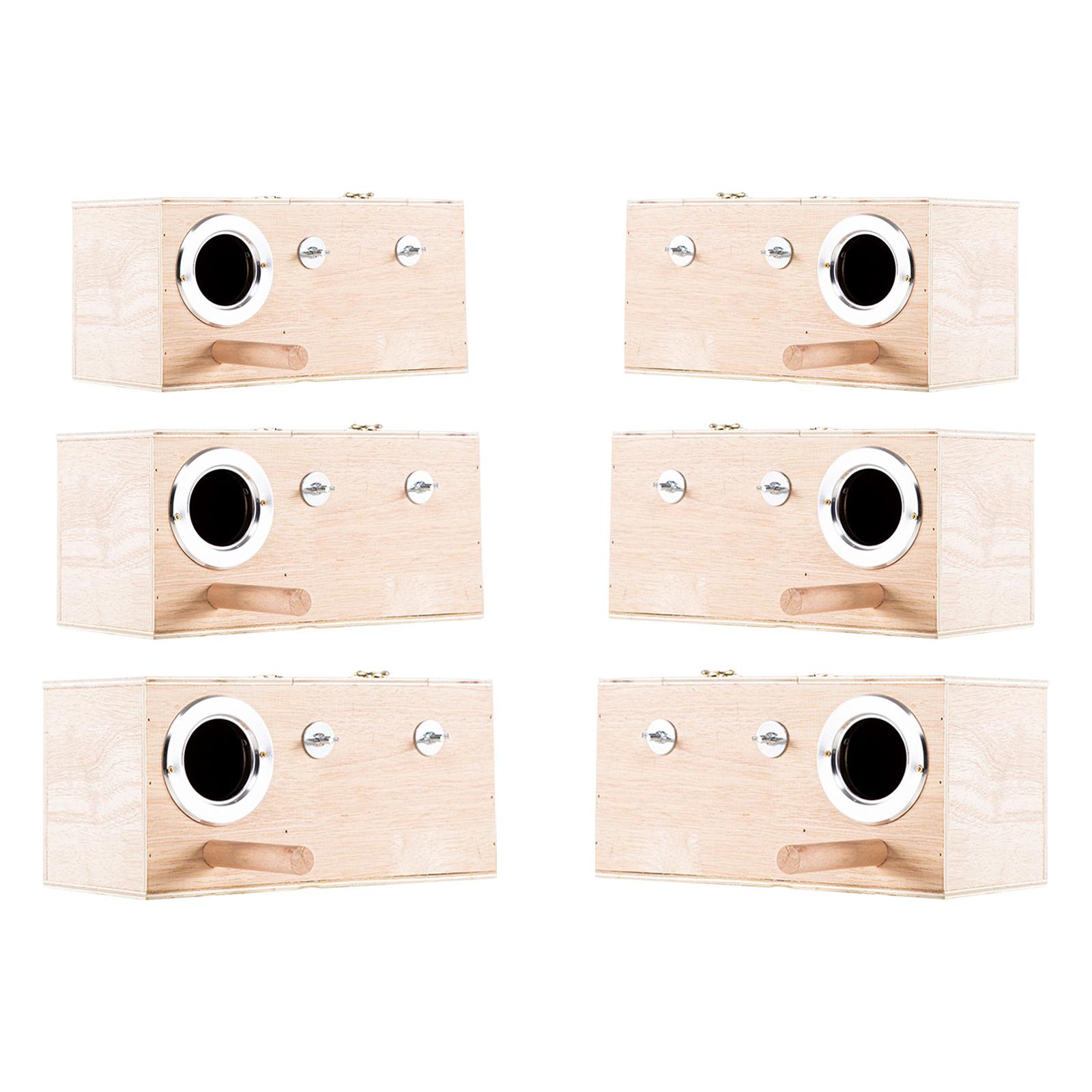 

Parrot Nest Breeding Box Hatchery Cockatiel Parakeet Mating Box Bird Nesting Box 20x12x12cm Left Hang