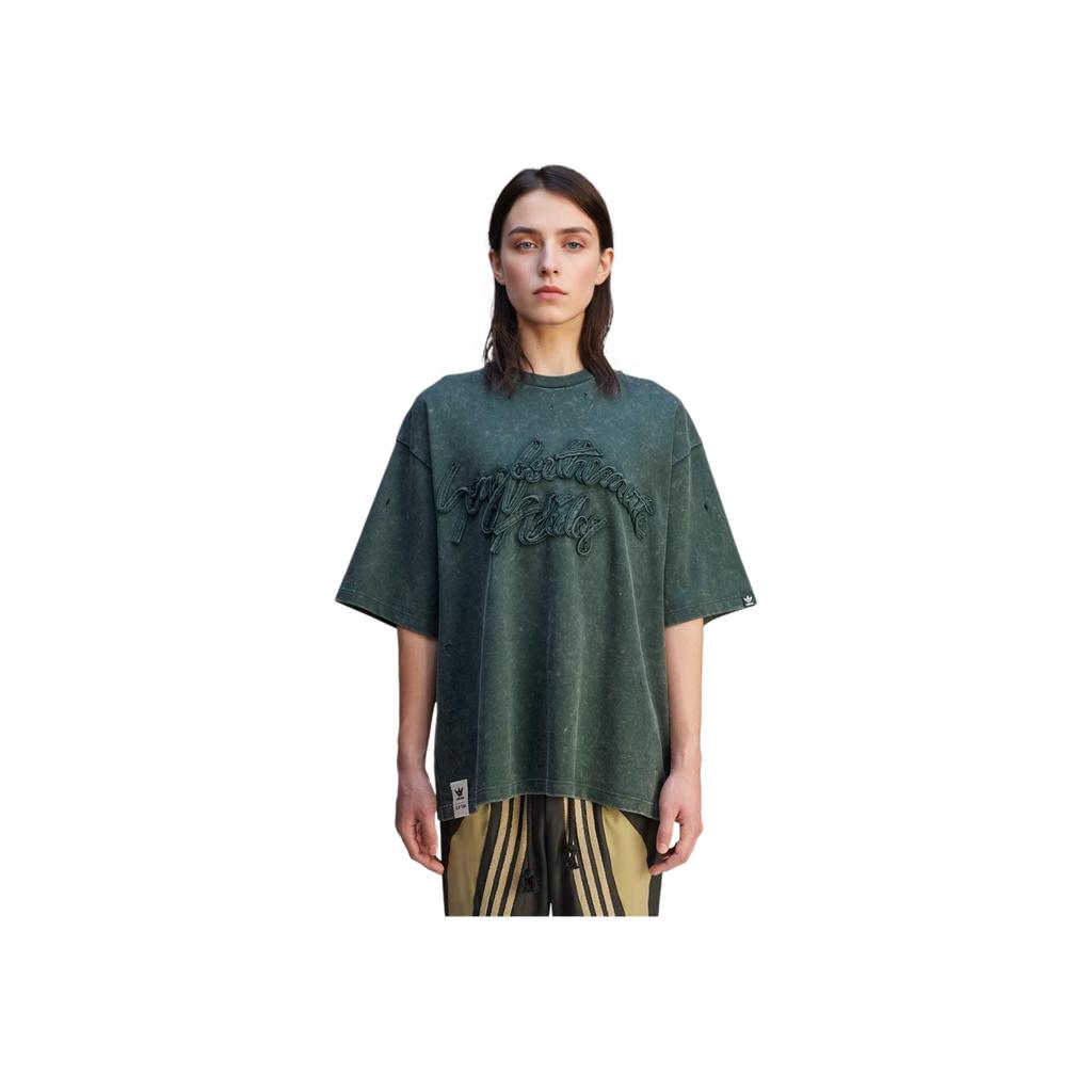 adidas X Song for the Mute Wash Tee Shadow Green Unisex Tops KA7994