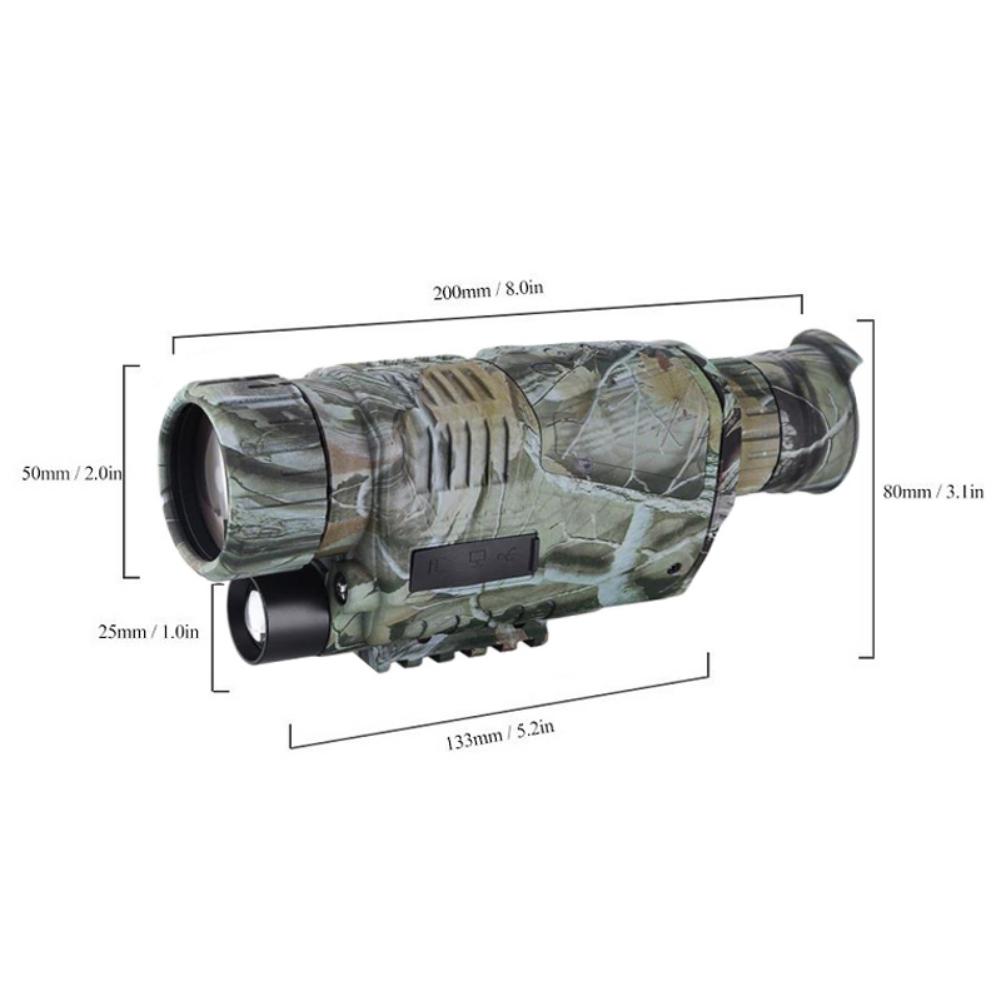 Buy Infrared Digital Night Vision Monoculars Full Dark 5X40 400M Range Monocular Optics