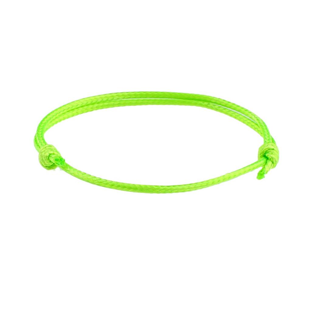 Bracelet Réglable Tissé à la Main en Fil de Cire Coréen, 1,5 mm, Multicolore