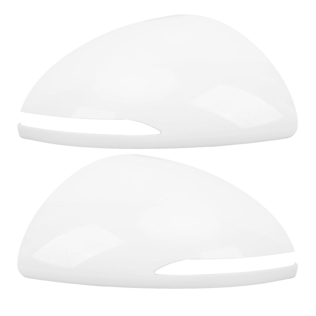 Door Mirror Covers Scratch Resistant Weatherproof White Rear View Mirror Shell Housing for Sonata 20
