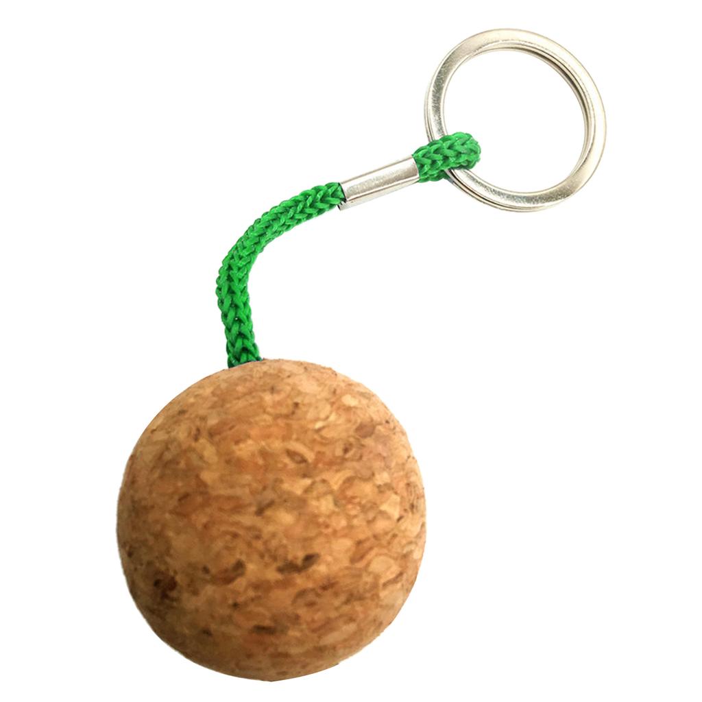 Water Sports Floating Cork Ball Keychain, Buoyant Key Chains, Float Buoy Boats Key Rings Hand Keychains for Sea Surfing