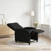 Lounge Chair Black Fabric