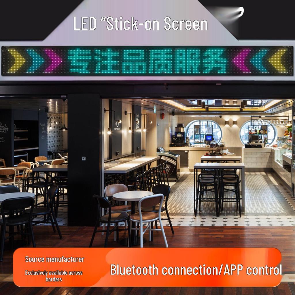 Bluetooth Controlled LED HD Flexible Advertising Display for Shopfronts