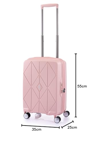 American Tourister Argyle Spinner 55/20 Suitcase, TSA Carry-On Compatible, Antique Pink, One Size