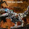 STEM Creative Jurassic Mechanical Dinosaur Building Blocks Brick Tyrannosaurus Rex Animal with Light Model Assembly Toy Kid Gift