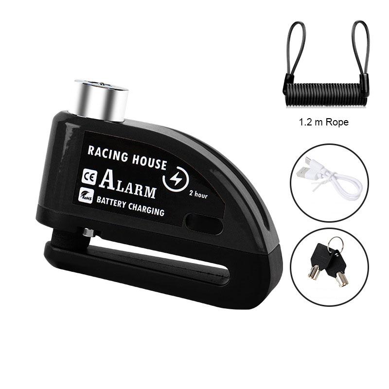 New Motorcycle Alarm Disc Brake Lock Security Moto Wheel Disk Padlock Waterproof 110dB Loud Anti Theft Alarma Motocicleta