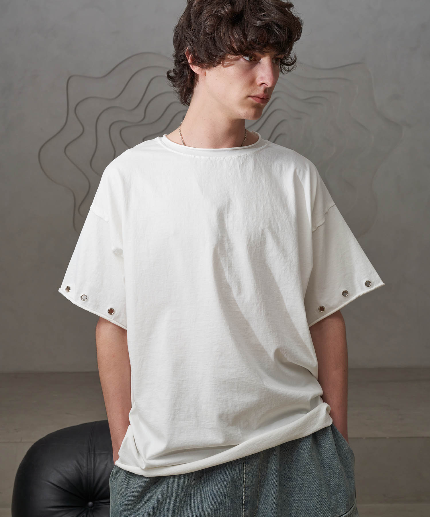 Tener Sleeve Eyelet T-Shirt (White) White/Free