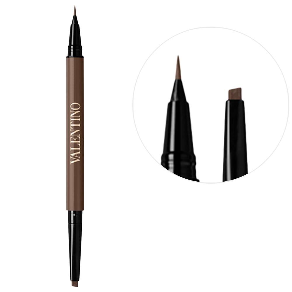 Valentino Brow Trio eyeBrow Liner 0.019 Oz 0.56 G 02 Brown Neutral Brown