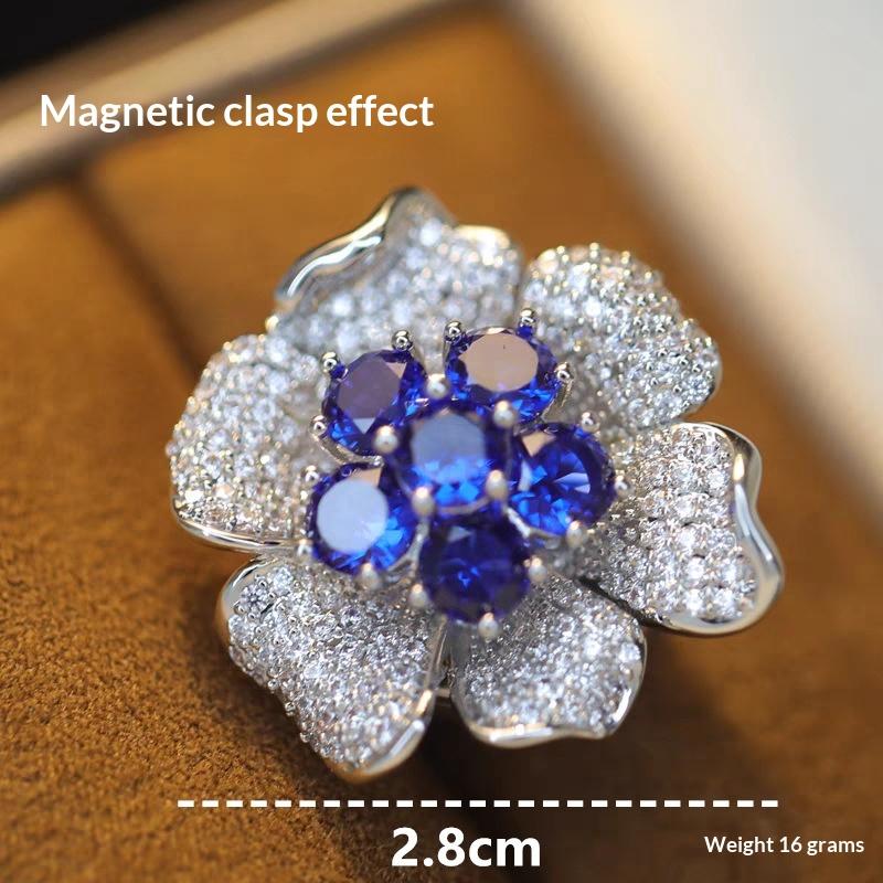 Europäische Und Amerikanische Mode Retro Legierung Blume Mit Perle Brosche Brustblume