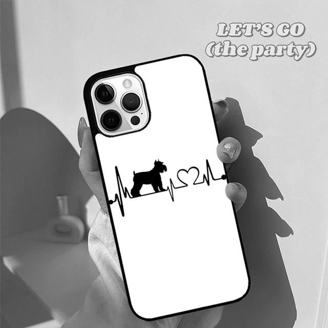 Autumu Miniature schnauzer puppy dog Phone Case Cover for iPhone 17 Air 16 16e 15 12 11 13 14 Pro Max Plus Coque