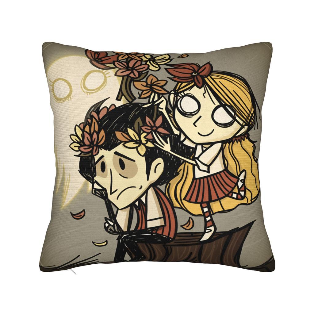 Pillow Cover Don't Starve Maxwell Thinking Kawaii Pillow Case For Couch Sofa Bedroom Pillowcases