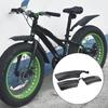 2ks blatník na kolo, odolný proti opotřebení, nedeformovatelný, černý, přední a zadní blatník pro fatbike