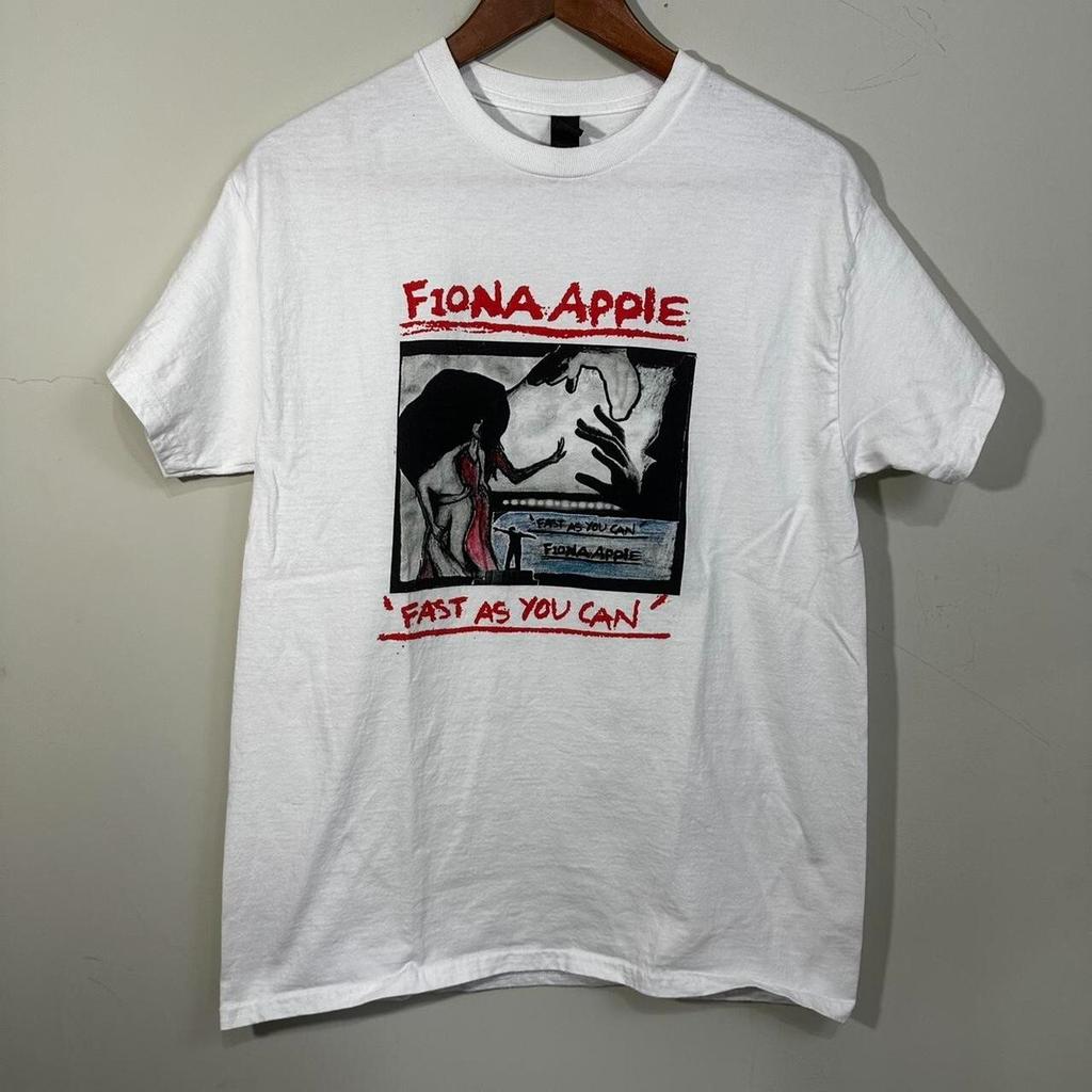 Fiona Apple Fast As You Can Short Sleeve White Classic Shirt Reprint