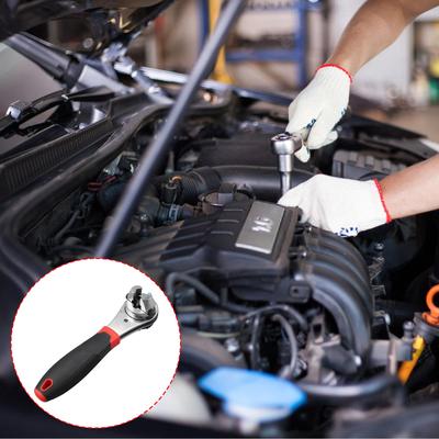 6-22mm Torque Spanner Adjustable Ratchet Wrench With Nonslip Handle Plumbing Pipe Ratchet Wrench Repairing Tool