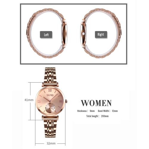 Women's Gold Watch, Simple Design, Ultra-Thin, Waterproof, Classic, Stylish, Casual, Cute, Business, Stainless Steel, Gift