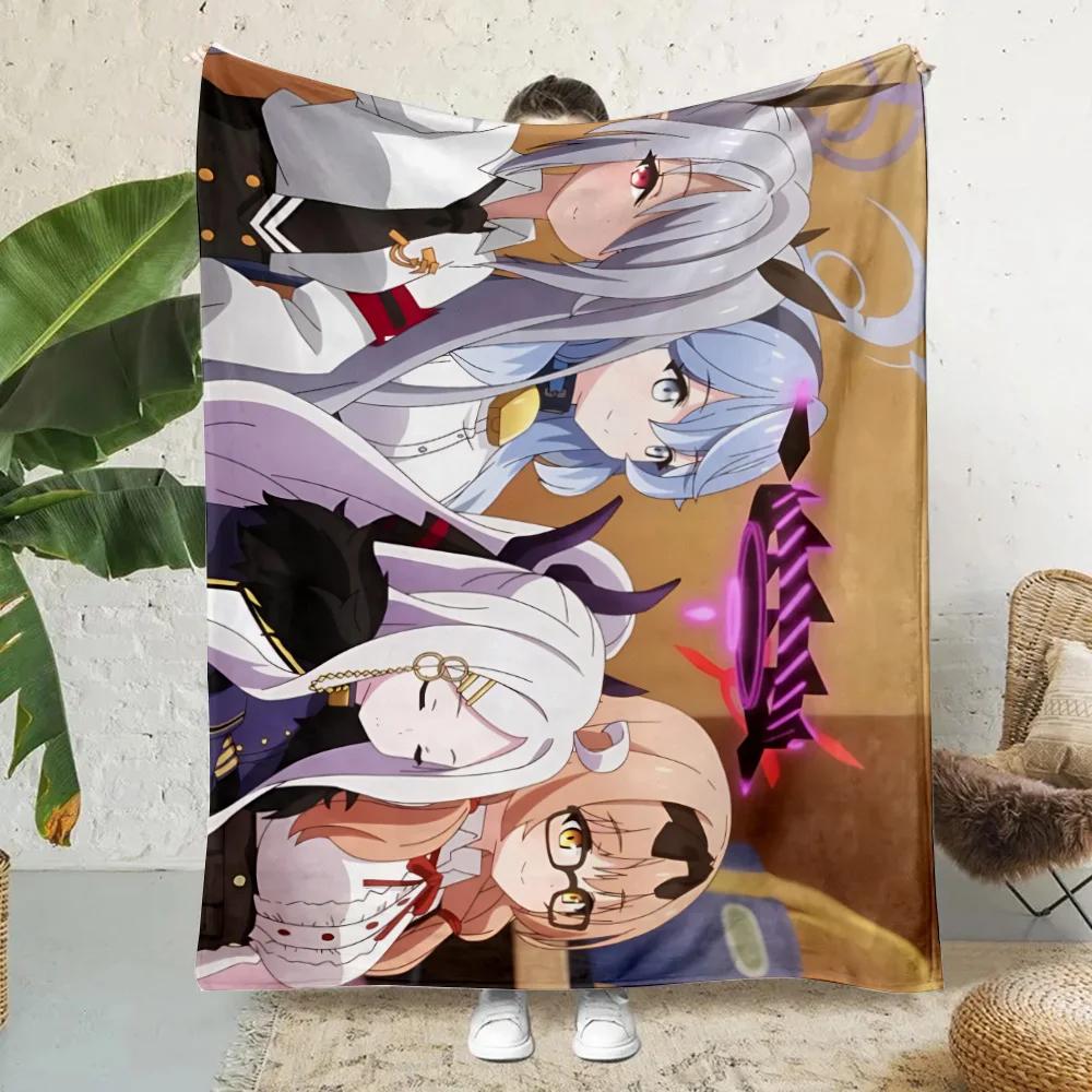 New Anime Girl Shiroko Blue Archive Printed Picnic Blankets Warm Blanket Soft and Comfortable Blanket Home Travel Birthday Gift