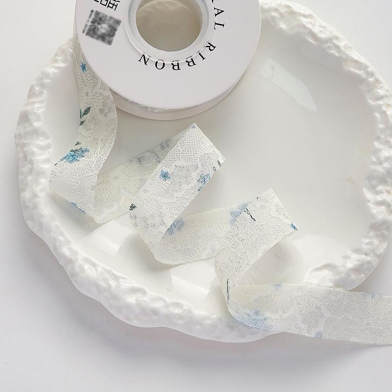 2/5yards Blue Theme Ribbon for Gift Packing Clothing Sewing Supplies DIY Hair Bows Decor Craft Accessories Ribbons for Crafts