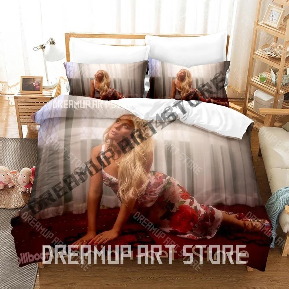 3D Print Megan Moroney Am I Okay Bedding Set Single Twin Full Queen King Size Bed Set Adult Bedroom Duvetcover Sets Anime B