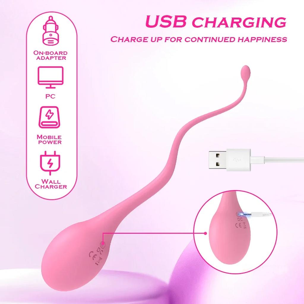 Novo aplicativo/controle remoto de girino sem fio, ovo vibratório, brinquedo sexual feminino, masturbador, plugue anal portátil