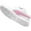 Puma Evolve Court V Jr Versatile Comfortable Low-Top Kids Skate Shoes Kids sneaker White Pink 404315-02