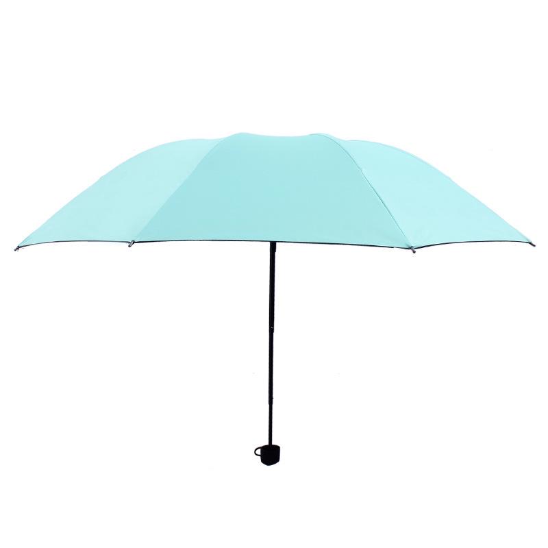 Water-Activated Blooming Dual-Use Black Glue Anti-UV Folding Sun Umbrella