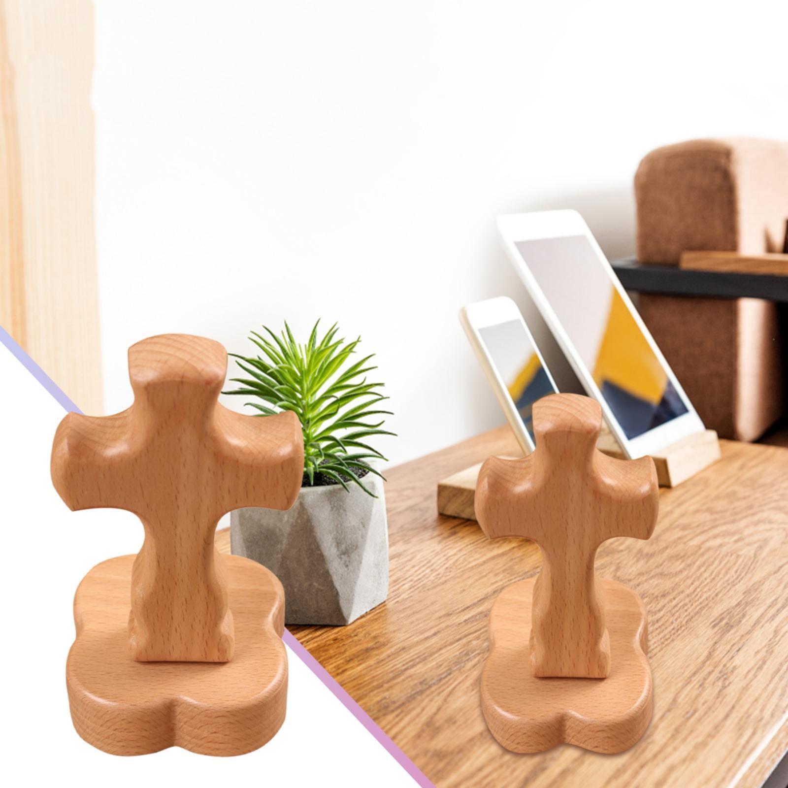 

Wooden Christian Crucifix Crafts Home Decors Walnut Church Altar Craft Art Accessories Table Decorations Ornament One Size